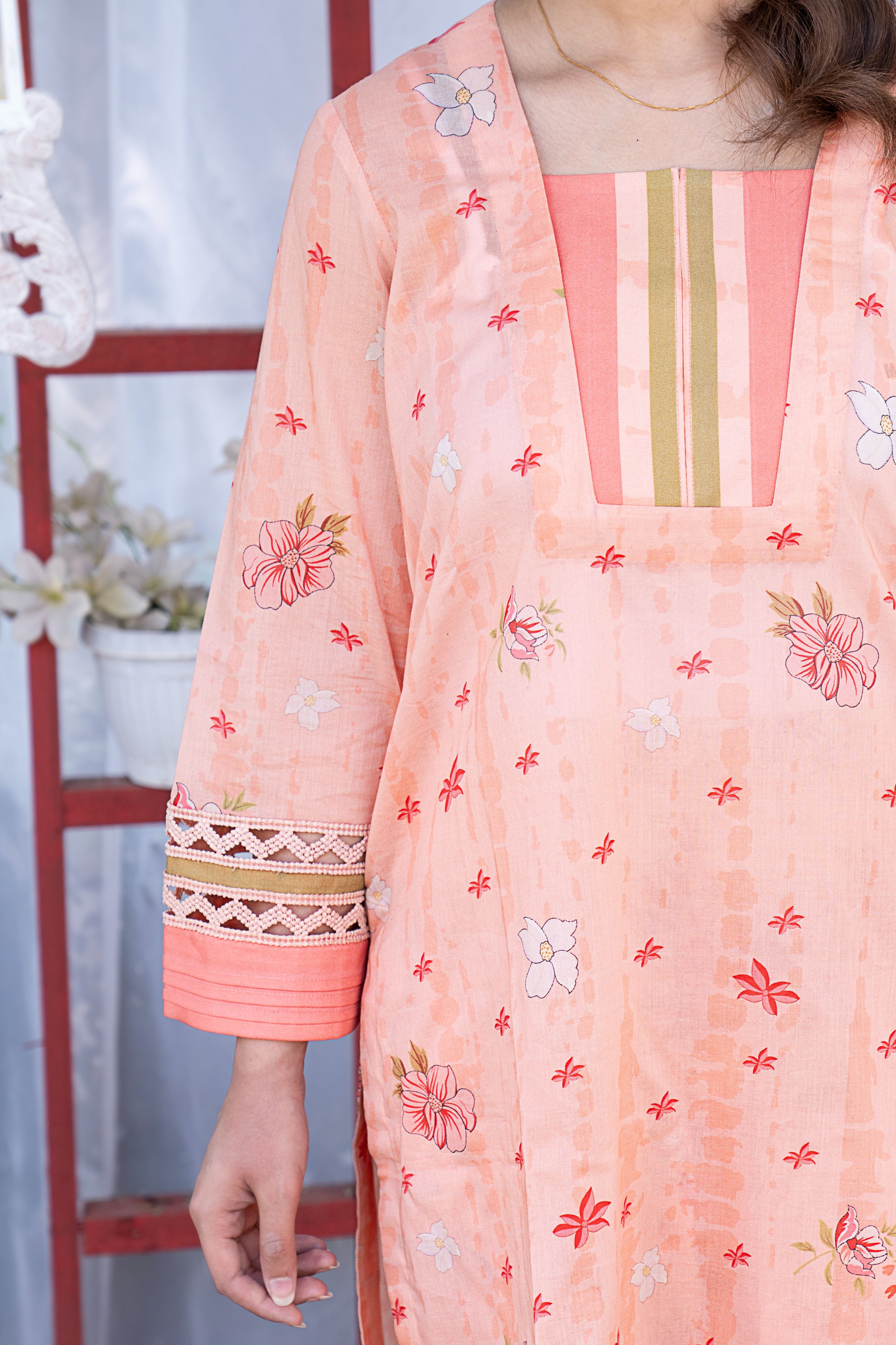 2 PIECE - PRINTED LAWN SUIT
