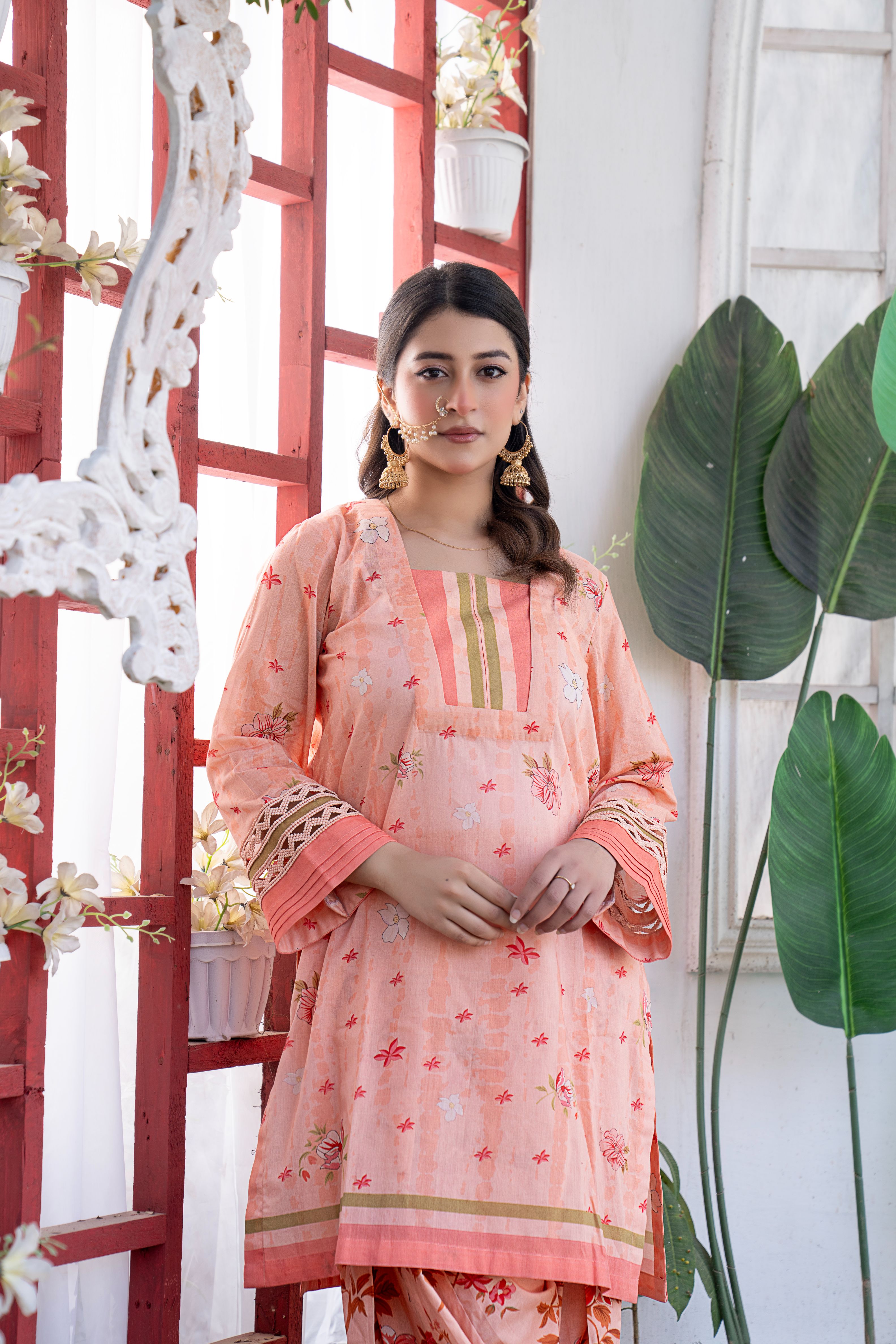 2 PIECE - PRINTED LAWN SUIT