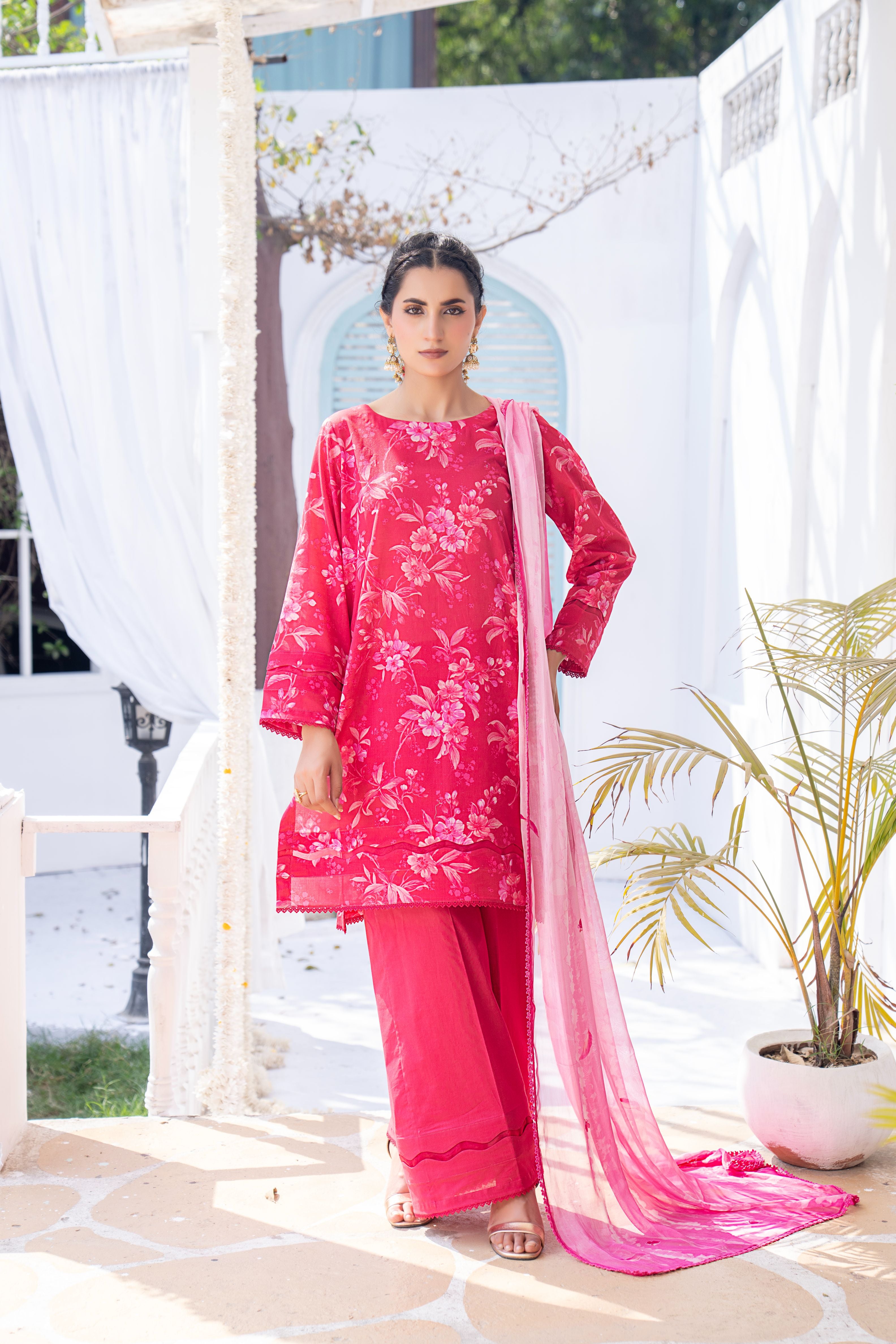 3 PIECE - PRINTED LAWN SUIT