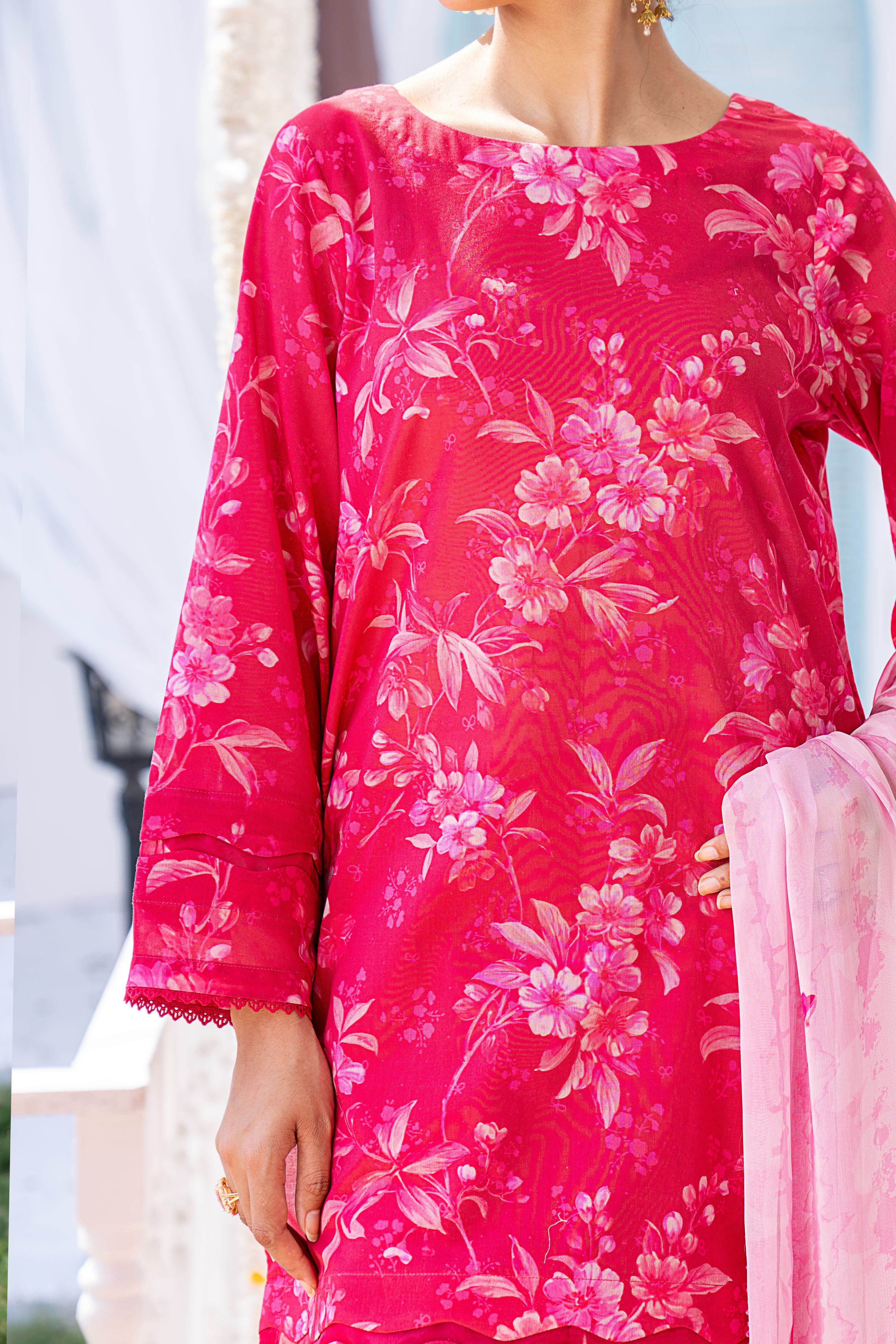 3 PIECE - PRINTED LAWN SUIT