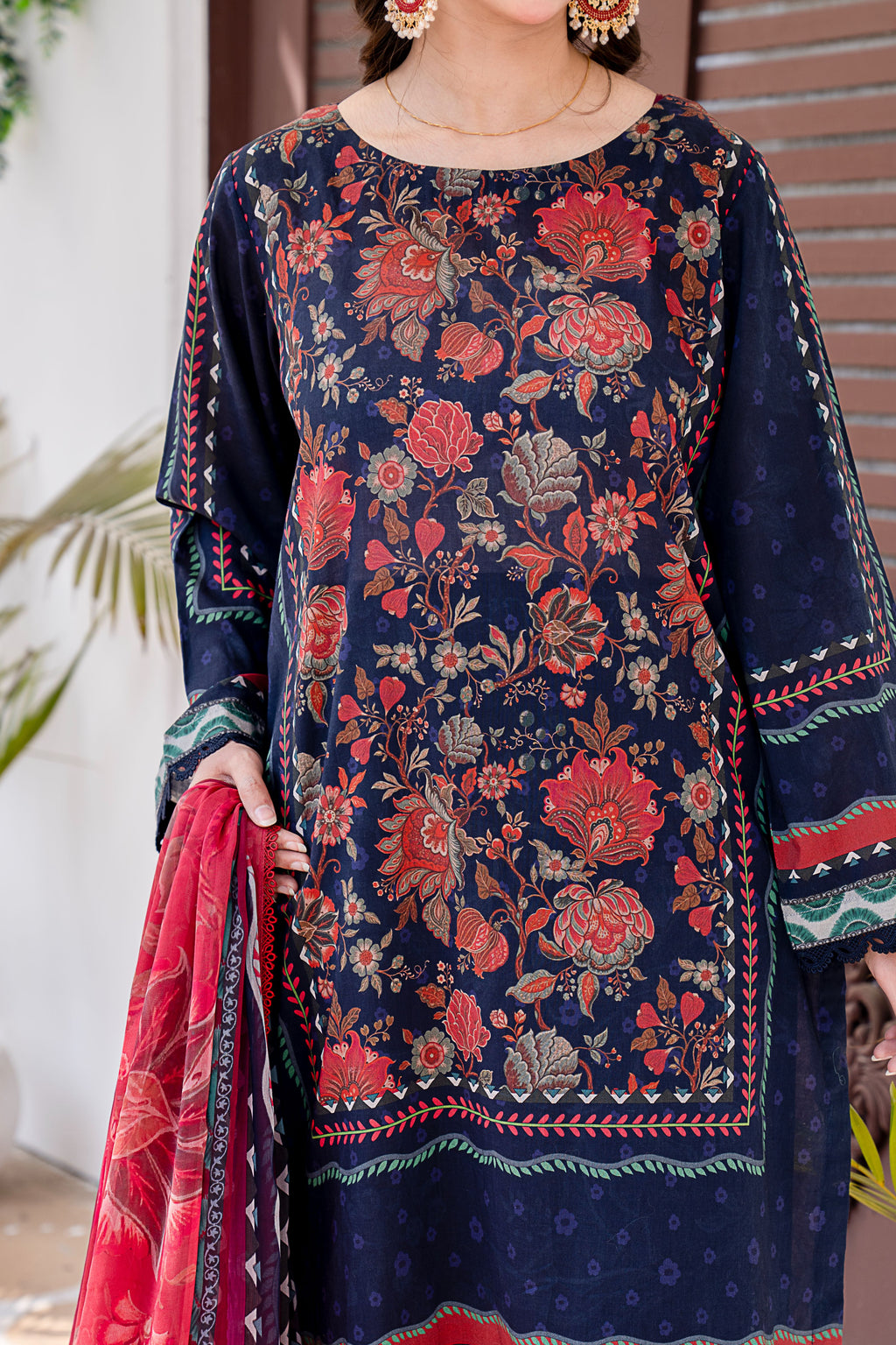 3 PIECE - PRINTED LAWN SUIT