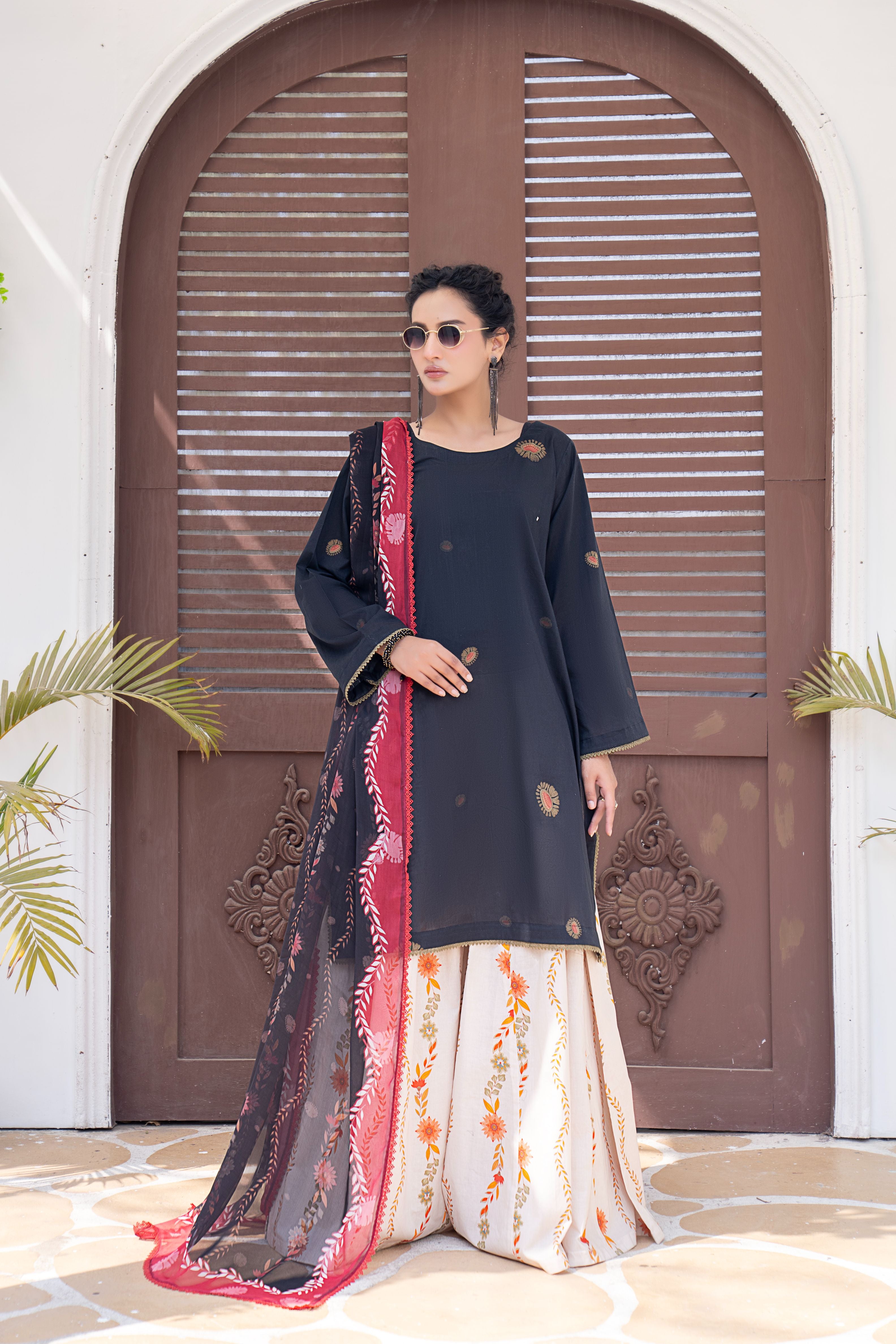 3 PIECE - PRINTED LAWN SUIT