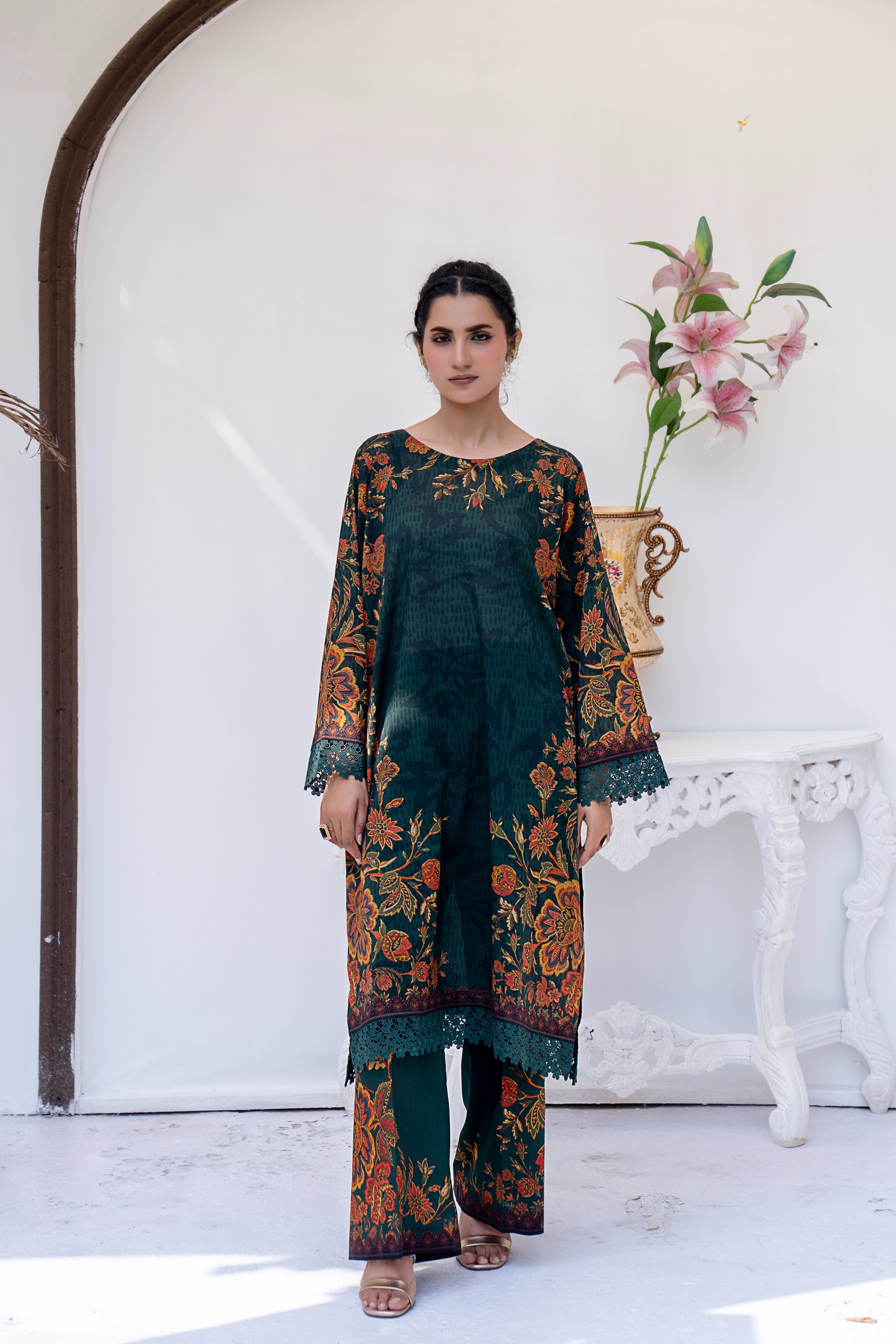 2 PIECE - PRINTED LAWN SUIT