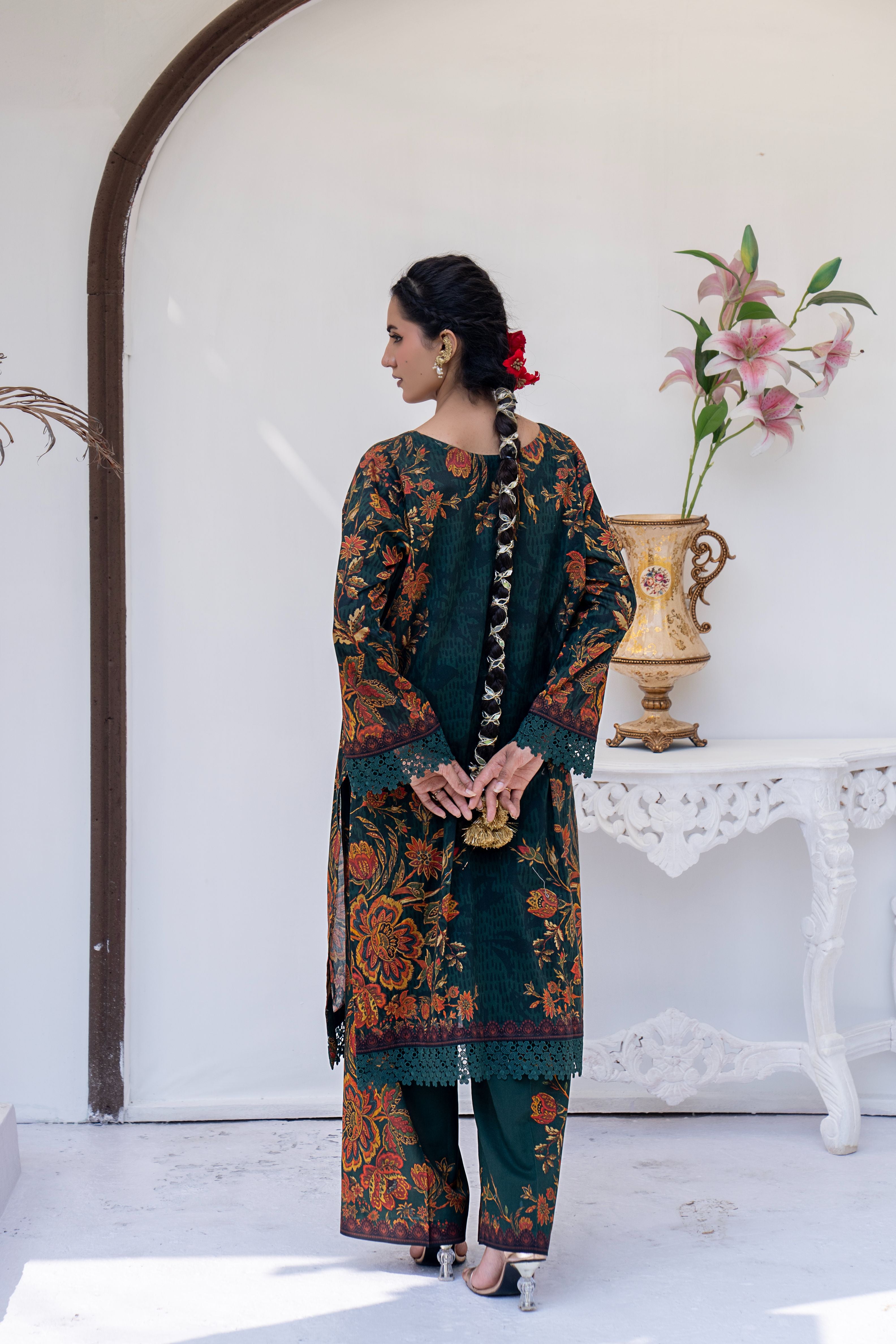 2 PIECE - PRINTED LAWN SUIT