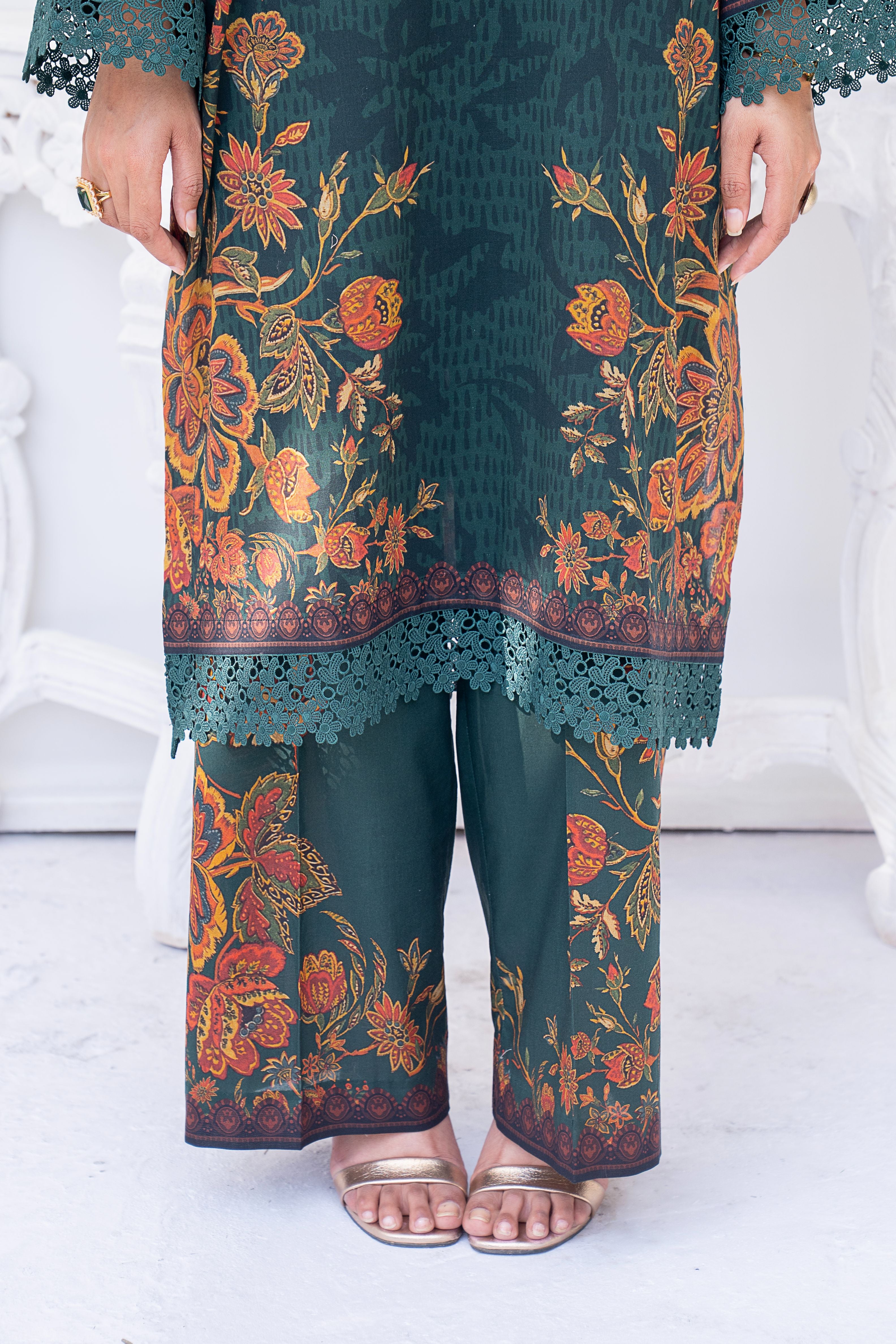 2 PIECE - PRINTED LAWN SUIT