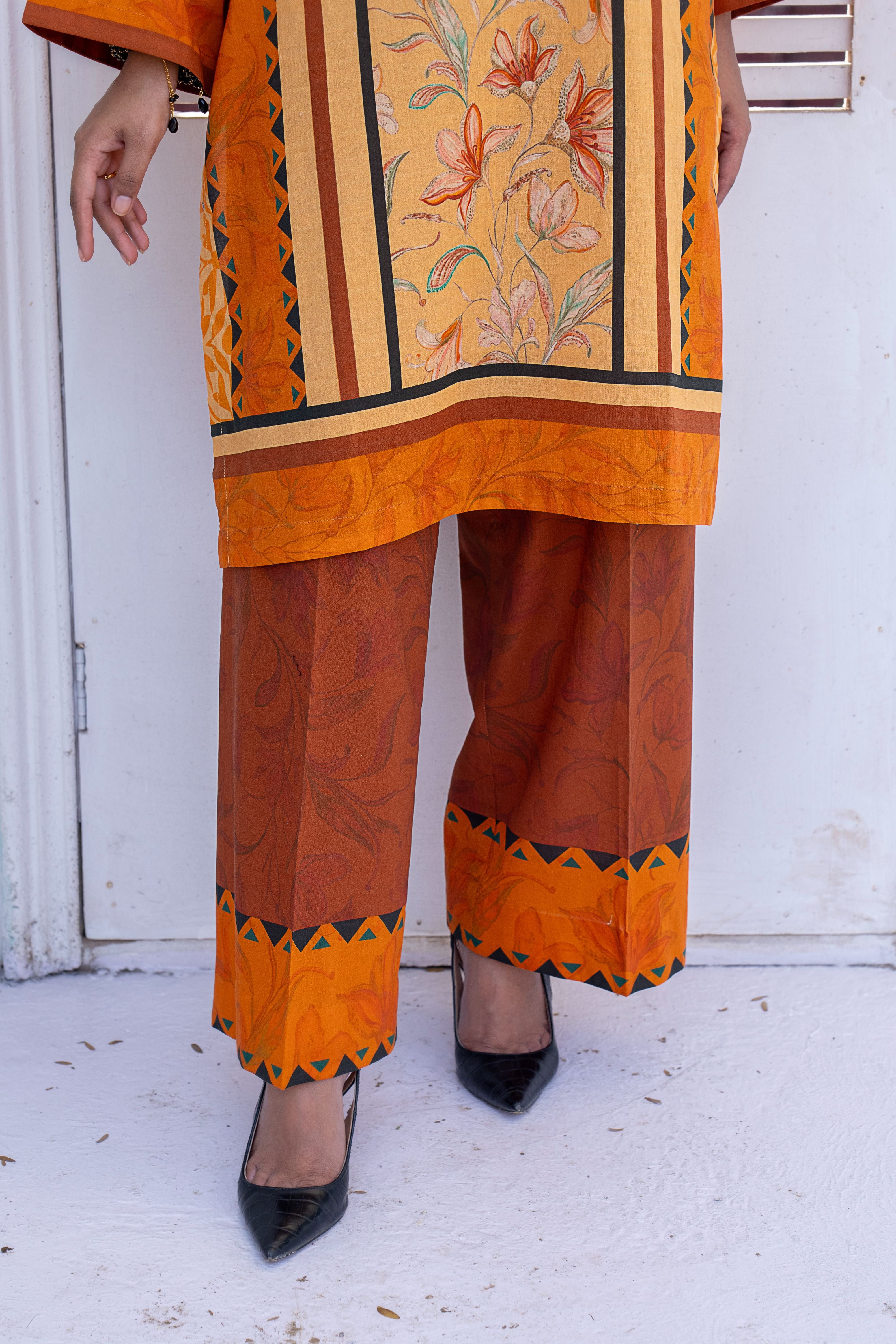2 PIECE - PRINTED LAWN SUIT