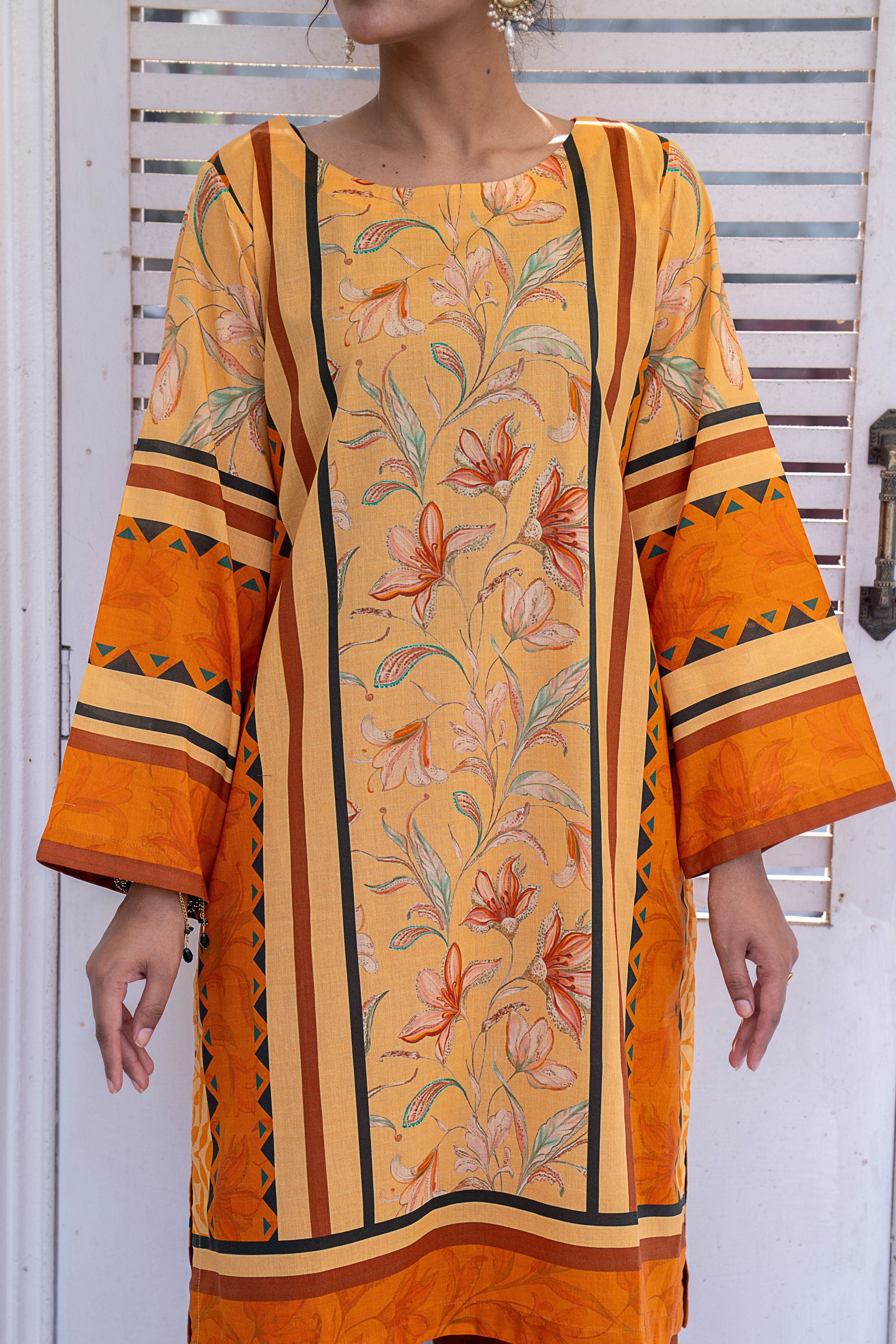 2 PIECE - PRINTED LAWN SUIT