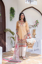 3 PIECE - PRINTED LAWN SUIT