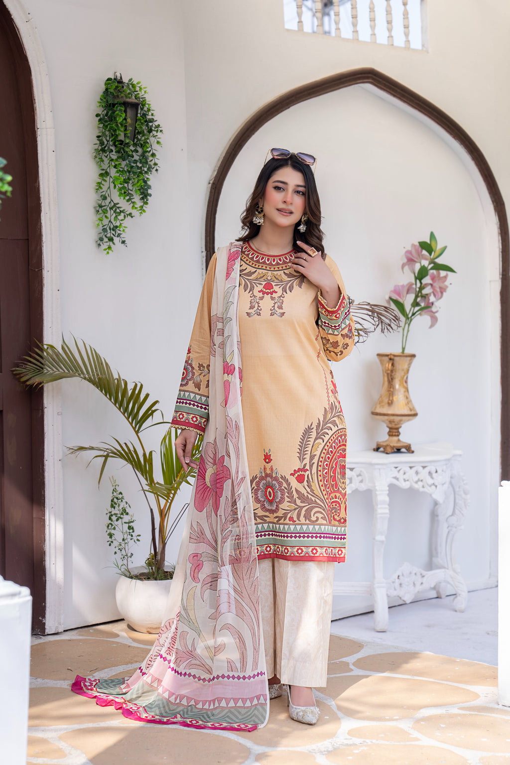 3 PIECE - PRINTED LAWN SUIT